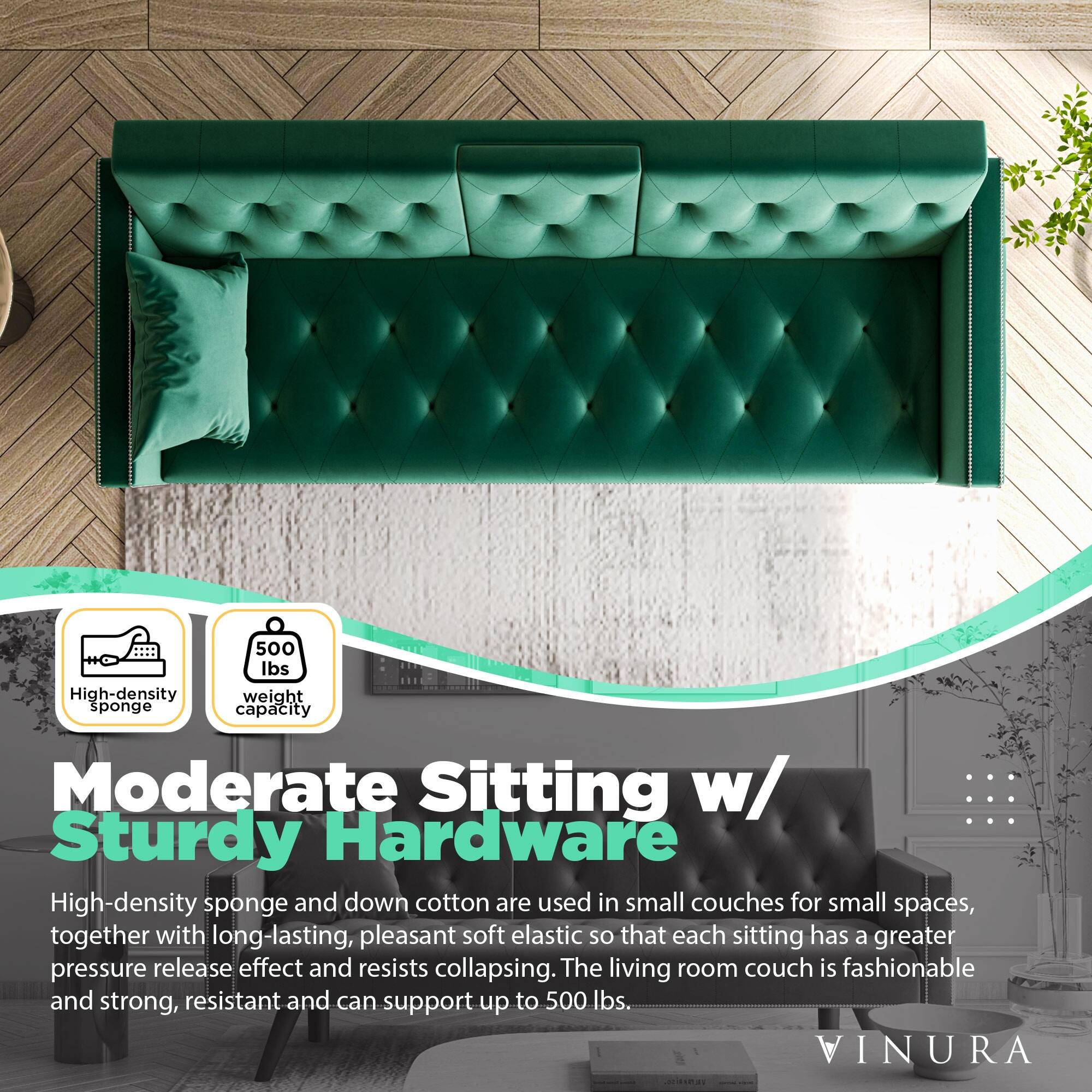 Couches for Living Room Clearance Velvet Pull Out Sofa Bed Couch 72